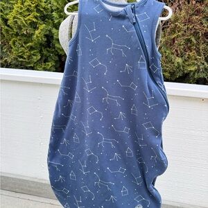 Woolino 4 Season Merino Wool Baby Sleep Bag - 6-18 Months - Night Sky